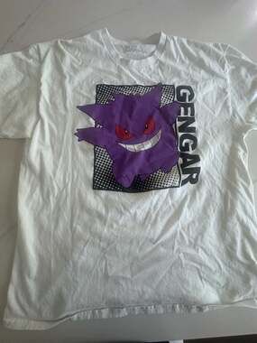 XL Pokémon Gengar Comic Squares Graphic T-Shirt White XL